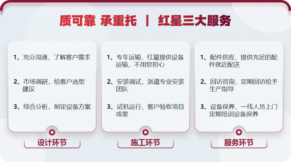 國內(nèi)大型設(shè)備廠家，紅星服務(wù)值得信賴